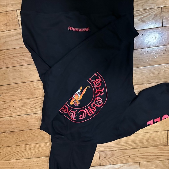 Chrome Hearts x Deadly Doll Online Exclusive Hoodie 'Black/Red' - Picture 4 of 8